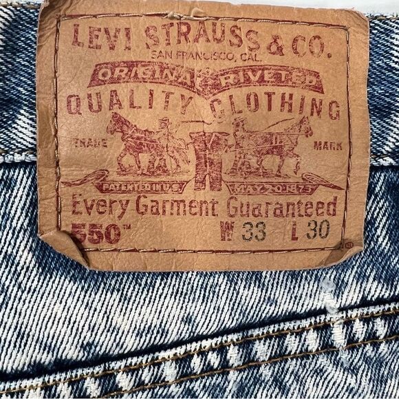 Vintage Levi’s Acid Wash Denim Cut Off Short - Picture 4 of 8